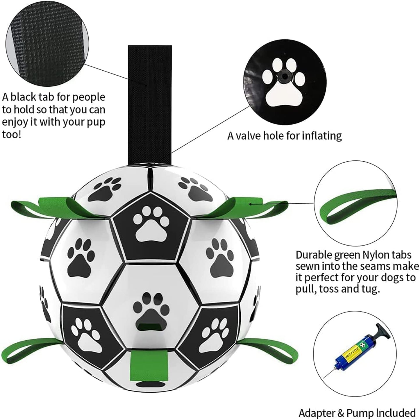 Interactive Dog Football Toy – Training & Outdoor Play Ball