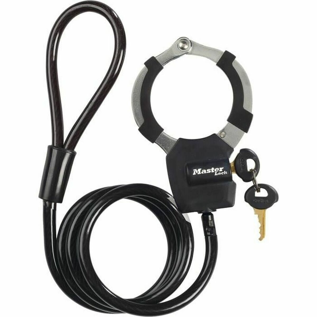 Cable with padlock Master Lock Black-0