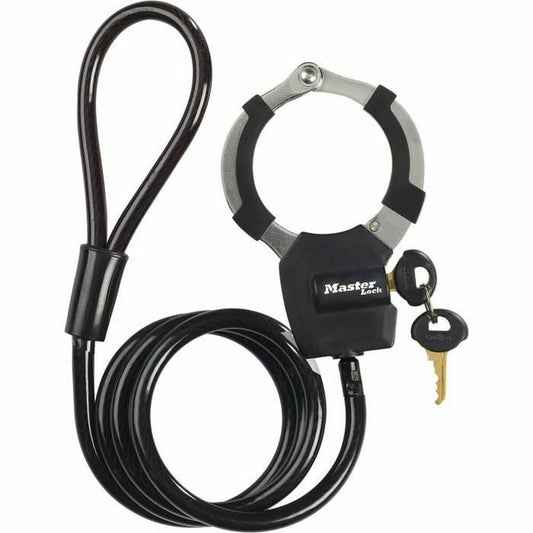 Cable with padlock Master Lock Black-0