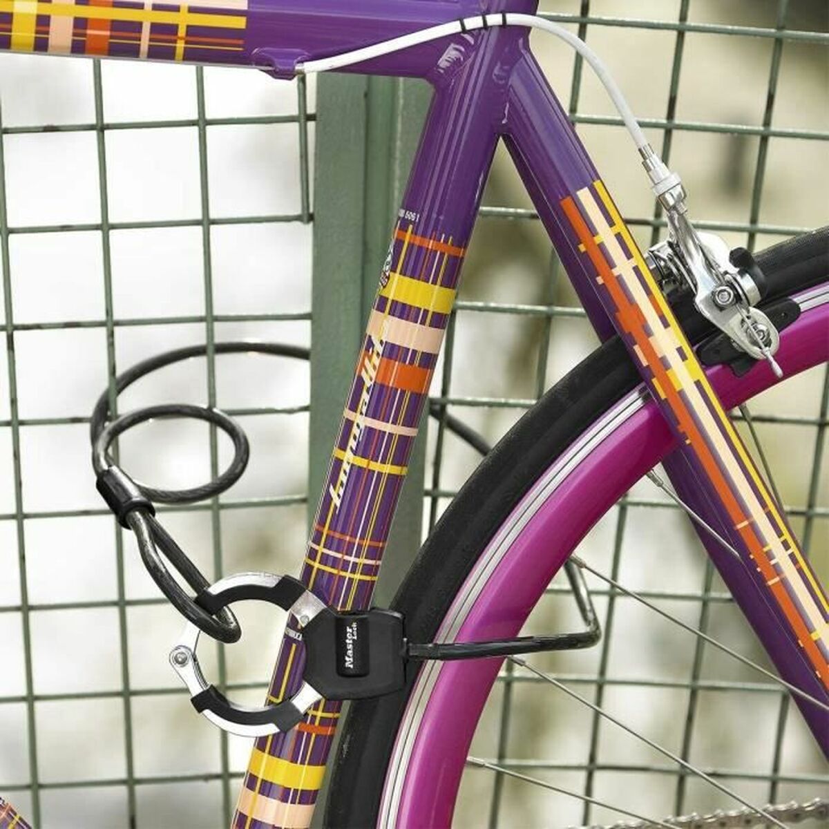 Cable with padlock Master Lock Black-3