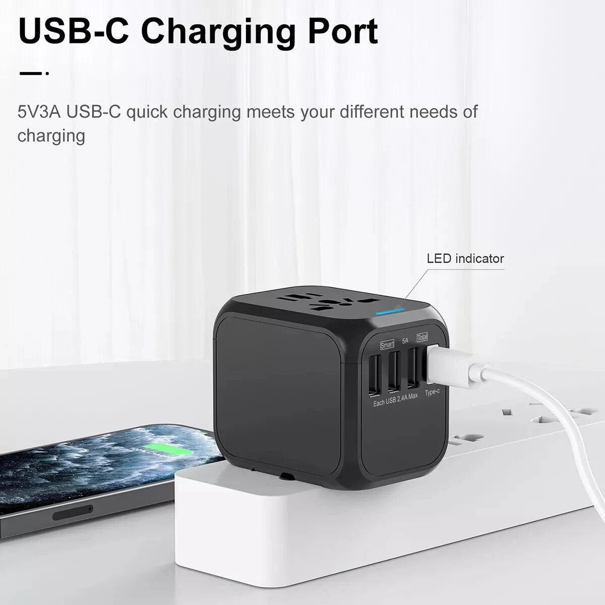 Caventy™ Universal Travel Adapter - All-in-One Global Socket